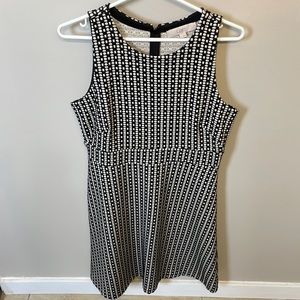 Loft Black & White Dress
